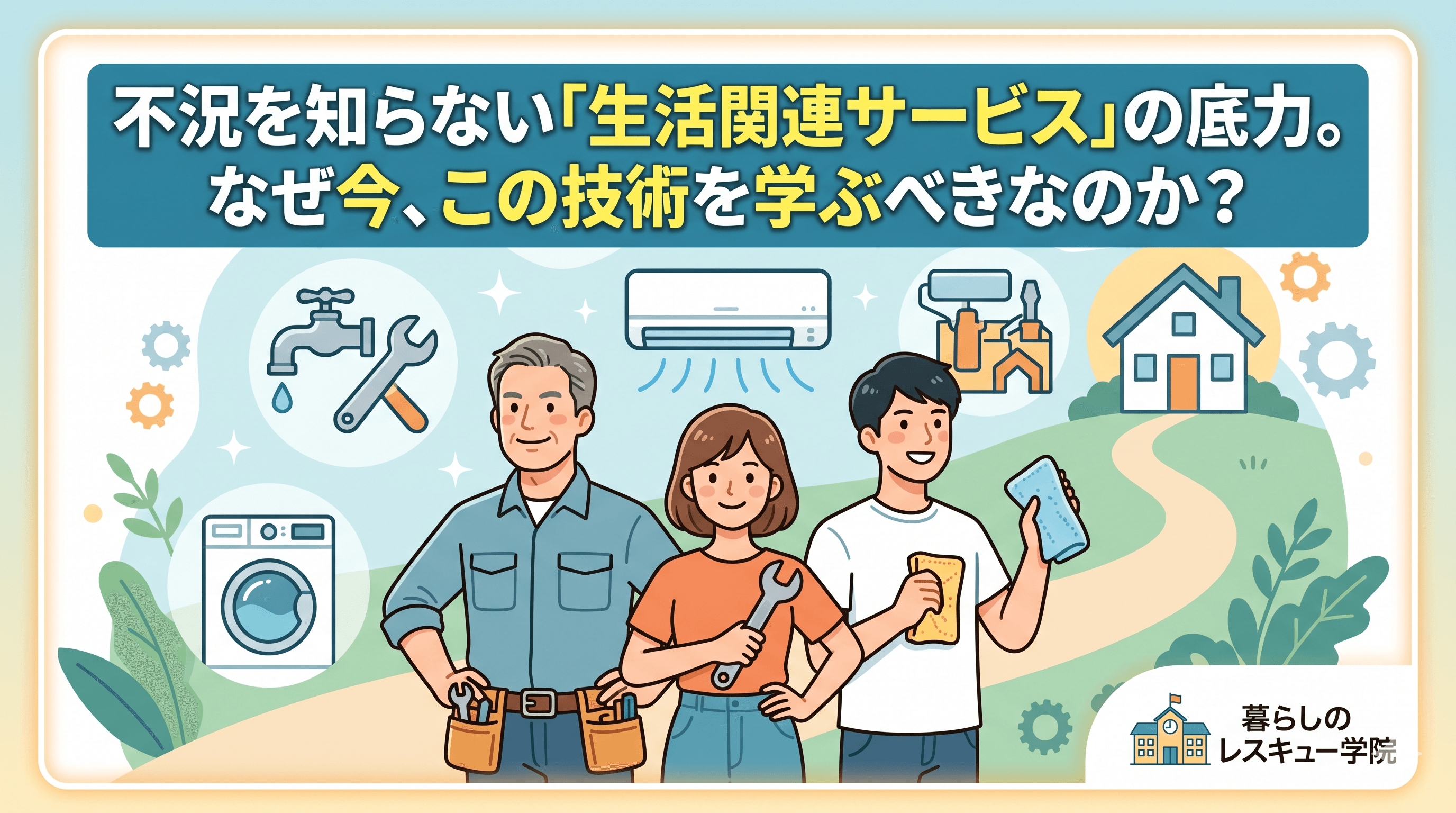不況を知らない「生活関連サービス」の底力。なぜ今、この技術を学ぶべきなのか?